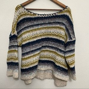 Free People Multicolor Striped Sweater